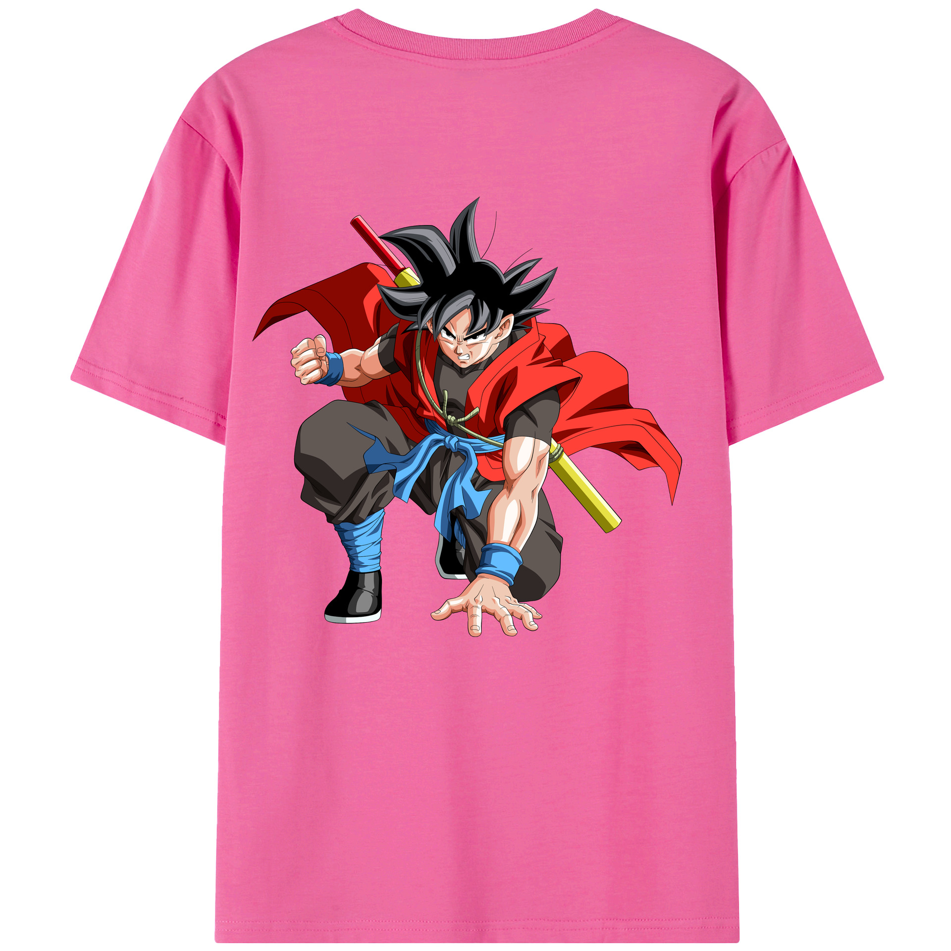 （画像用） ドラゴンボール 孫悟空（そん ごくう）Son Goku カカロット DRAGON BALL Kakarotto レディース半袖Tシャツ(バックプリント)